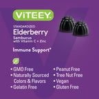 Viteey Sambucus Elderberry Gummies – Immunity Support


