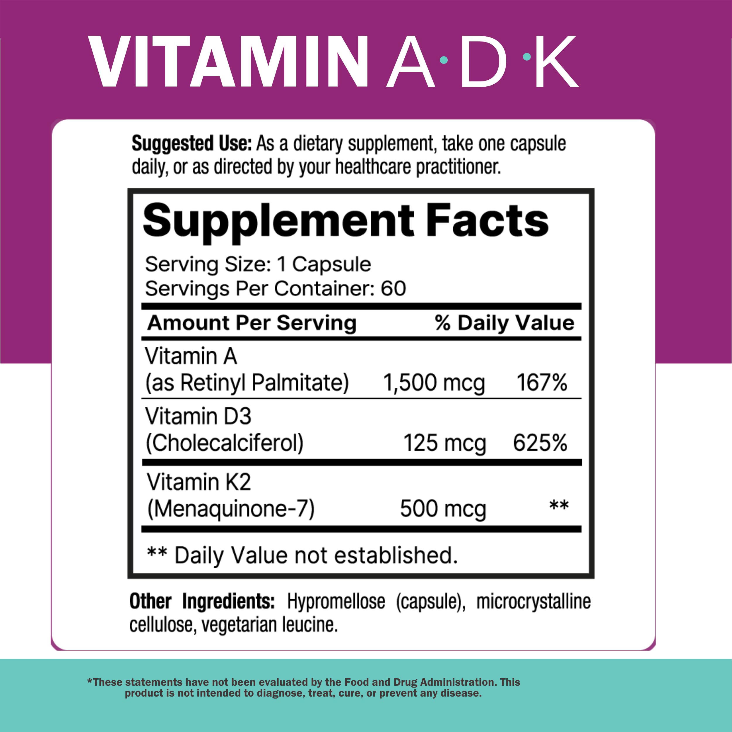 NatureGenX ADK Vitamin Supplement for Bone Health

