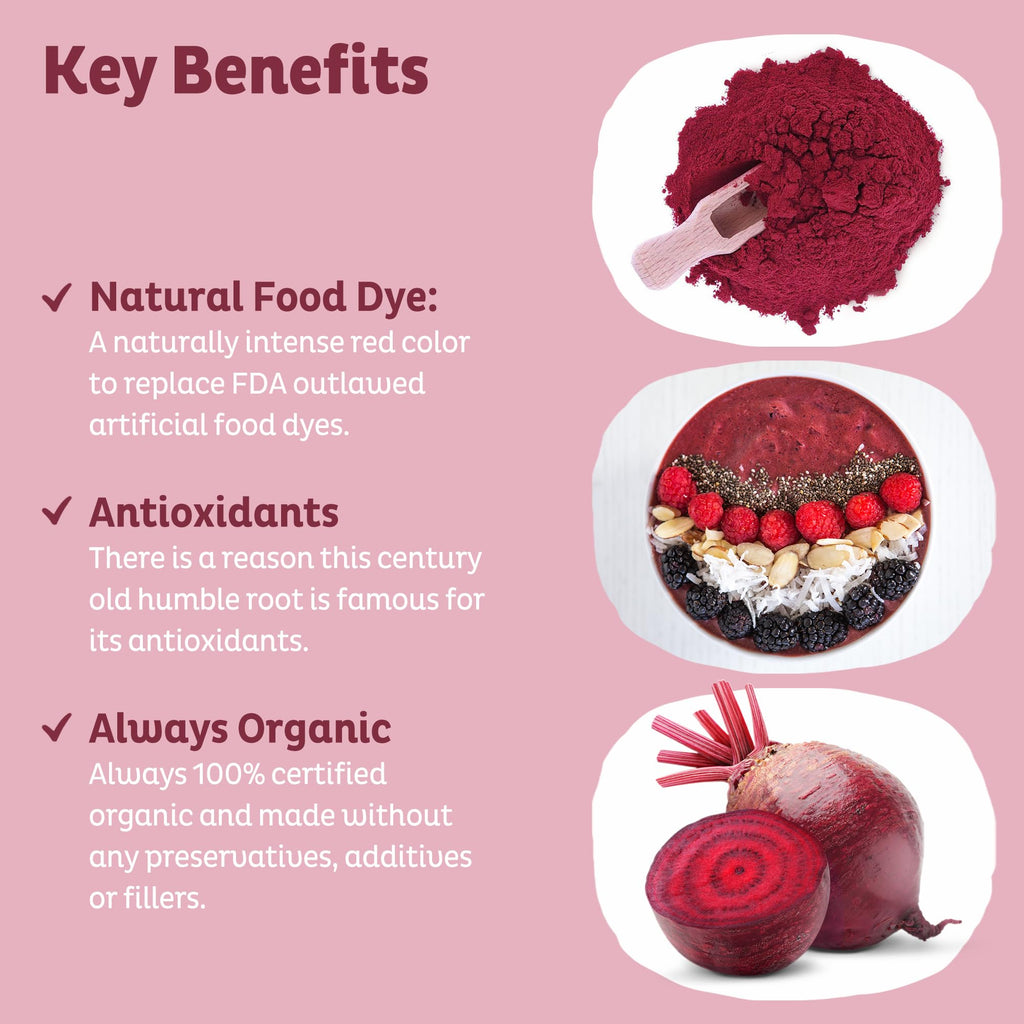 KOS Organic Beet Root Supplement - Nitric Oxide Support

