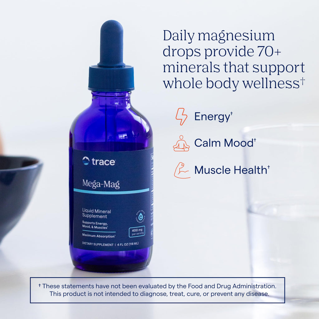 Liquid Magnesium Supplement by Trace Minerals Mega-Mag

