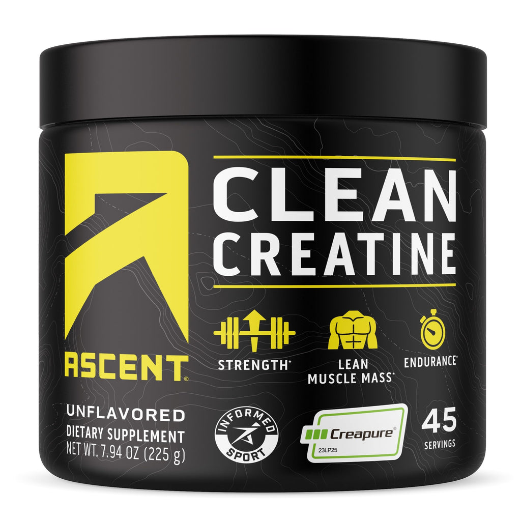 Ascent Clean Creatine Monohydrate Powder Creapure Certified

