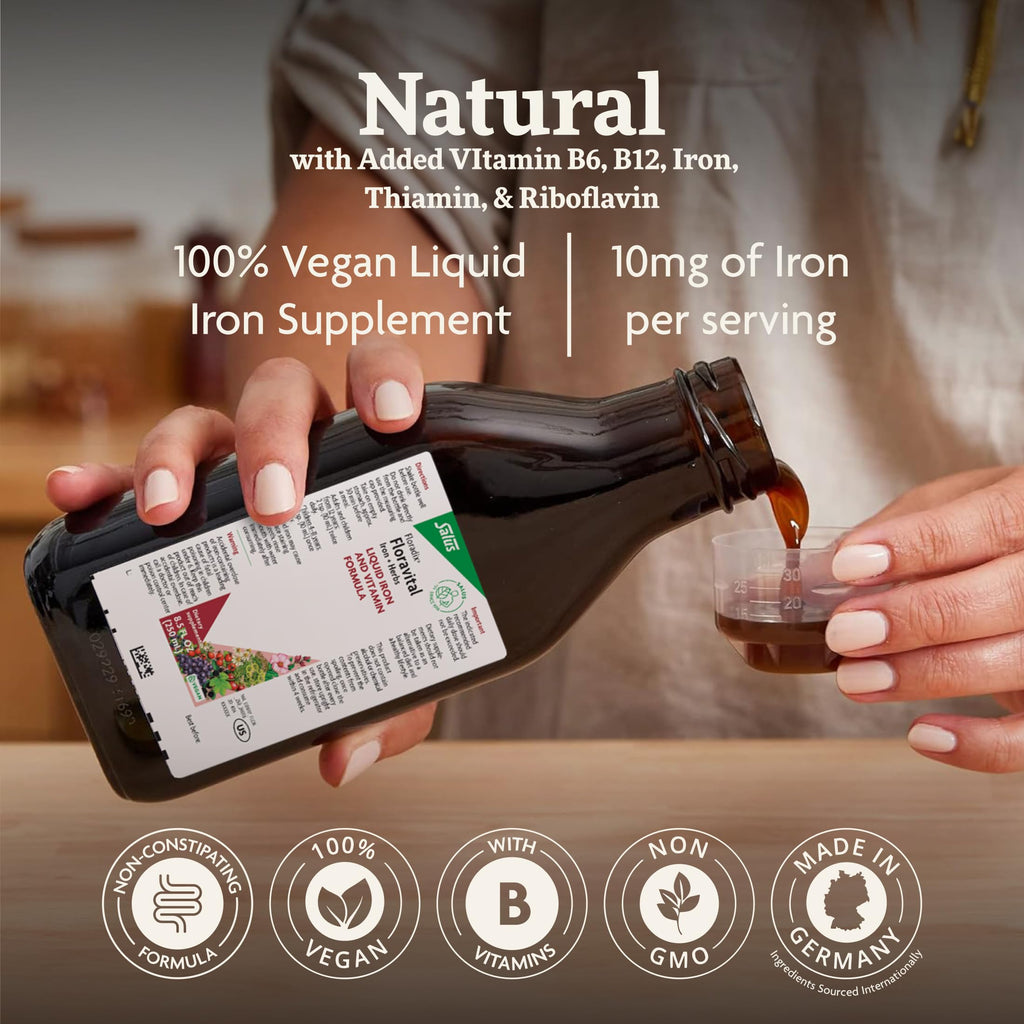 Floravital Liquid Iron Supplement by Salus | Energy Support


