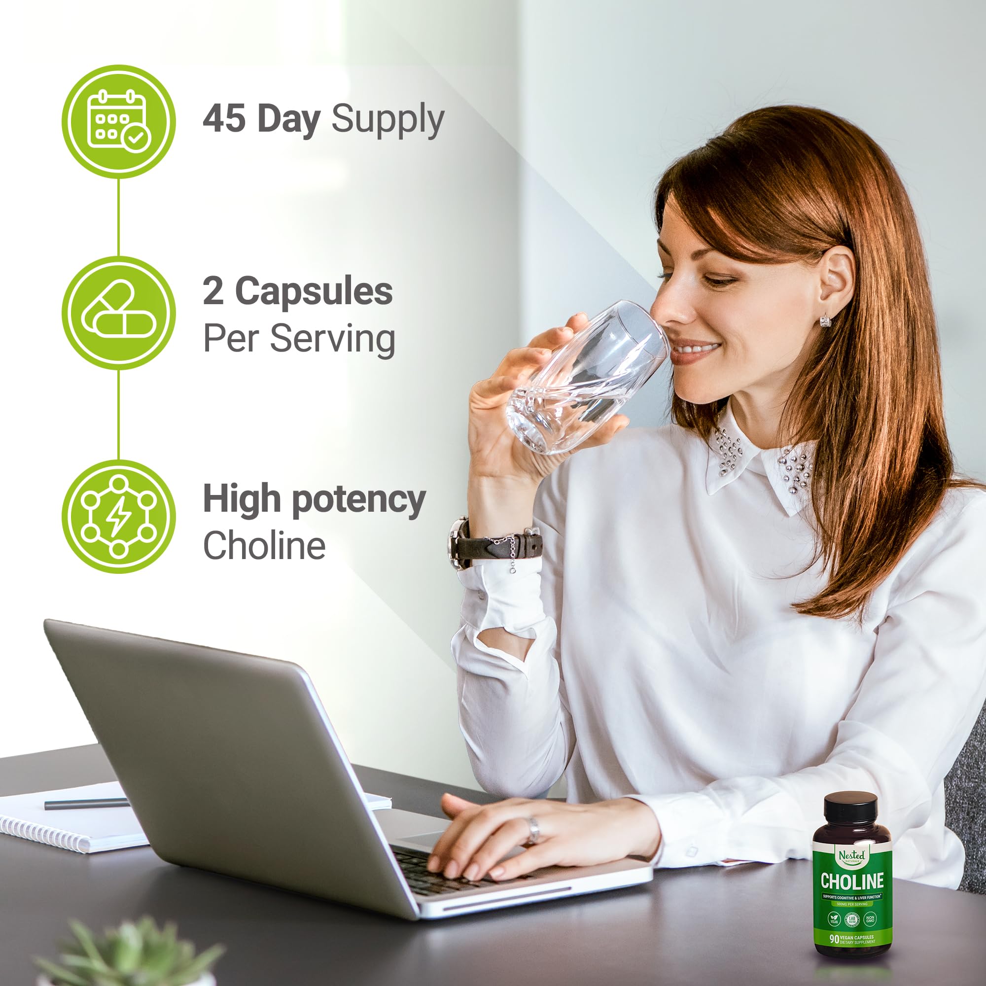 Nested Naturals Choline Bitartrate Supplement

