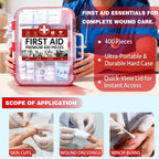 First Aid Kit with Organized Storage for Versatility

