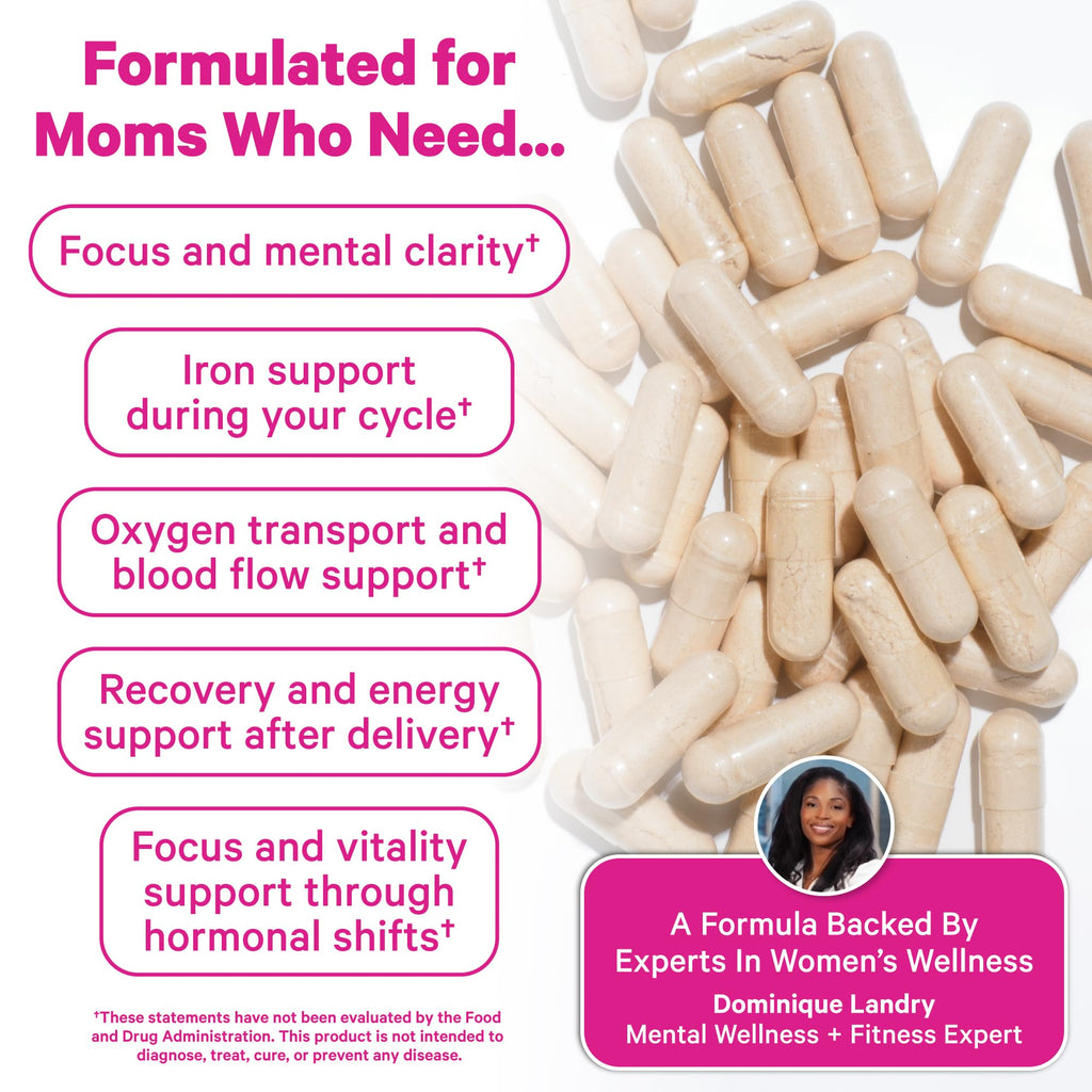 Pink Stork Iron for Women | Chelated Iron Bisglycinate


