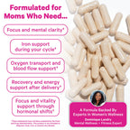 Pink Stork Iron for Women | Chelated Iron Bisglycinate

