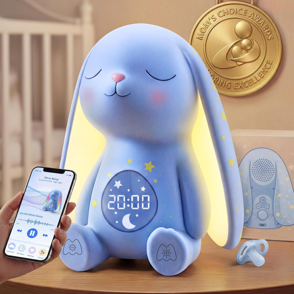 MeWaii Bunny White Noise Sound Machine AI Cry Detection

