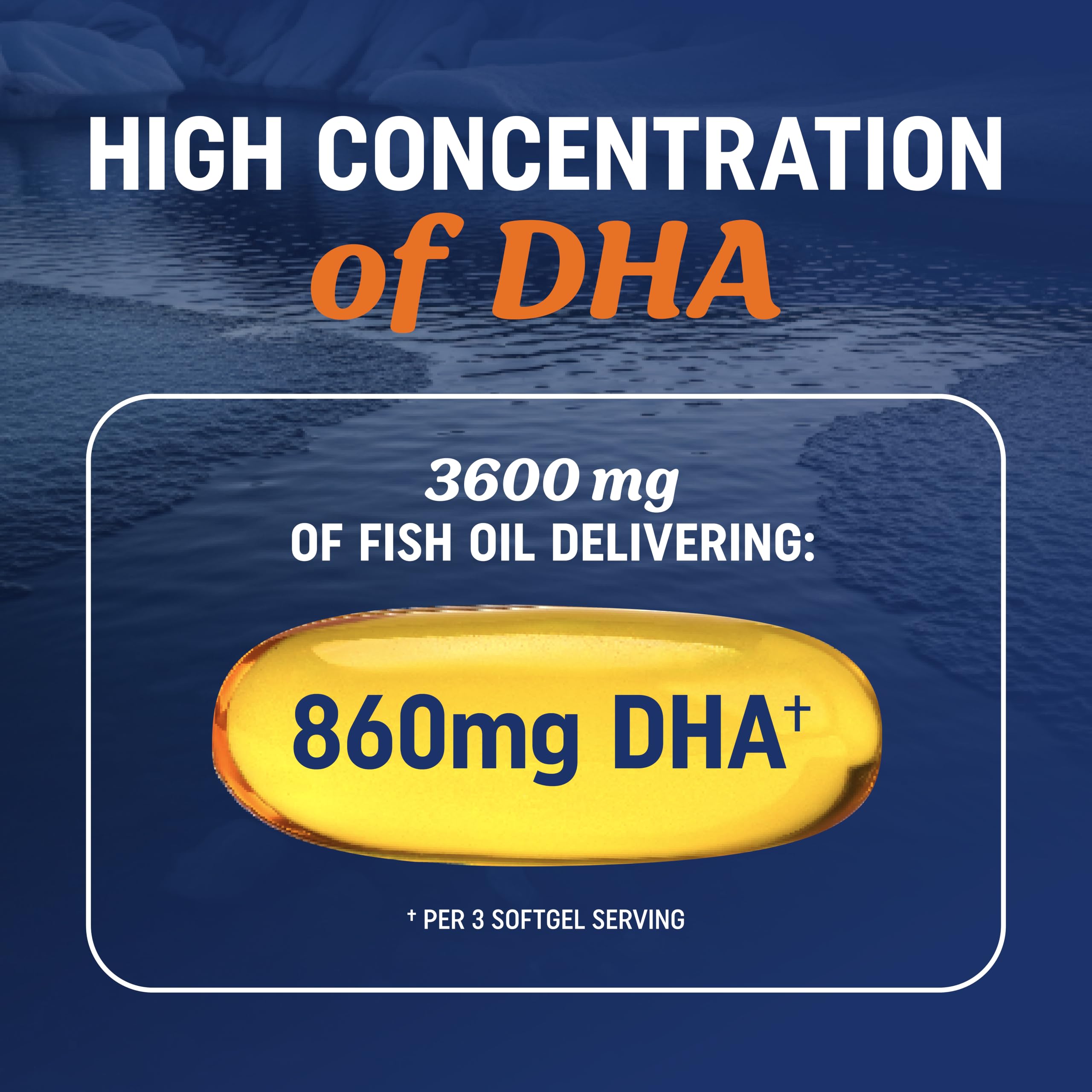 Omega-3 Fish Oil by MAV Nutrition - Triple Strength DHA

