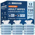 Adult Wipes for Elderly – Rinse-Free Aloe Bathing Wipes


