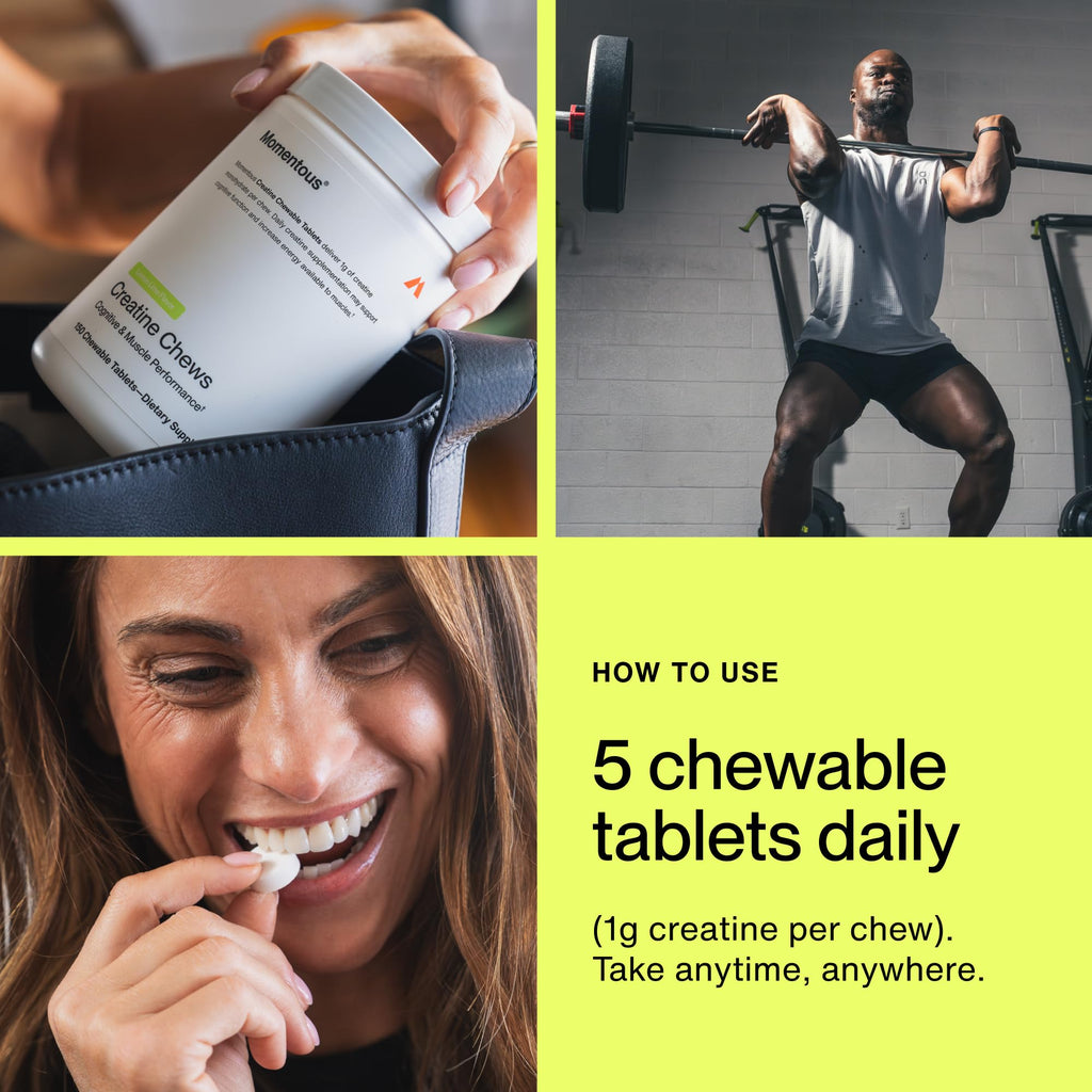 Momentous Creatine Chews - Creatine Monohydrate for Strength

