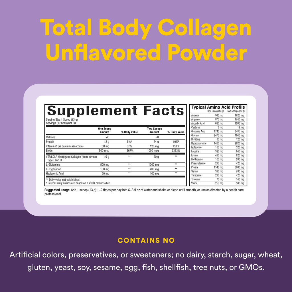 Total Body Collagen by Natural Factors – Bioactive Collagen

