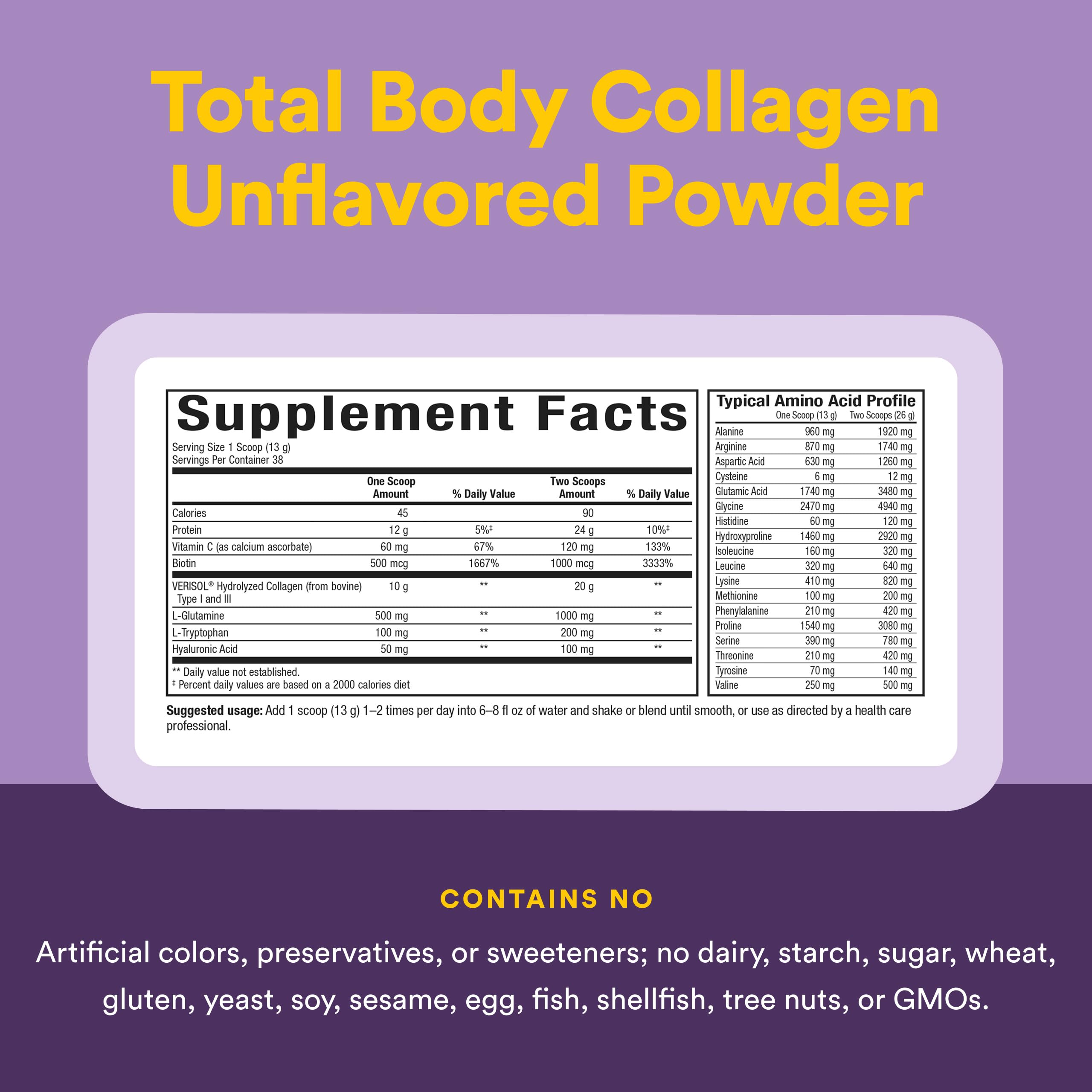 Total Body Collagen by Natural Factors – Bioactive Collagen

