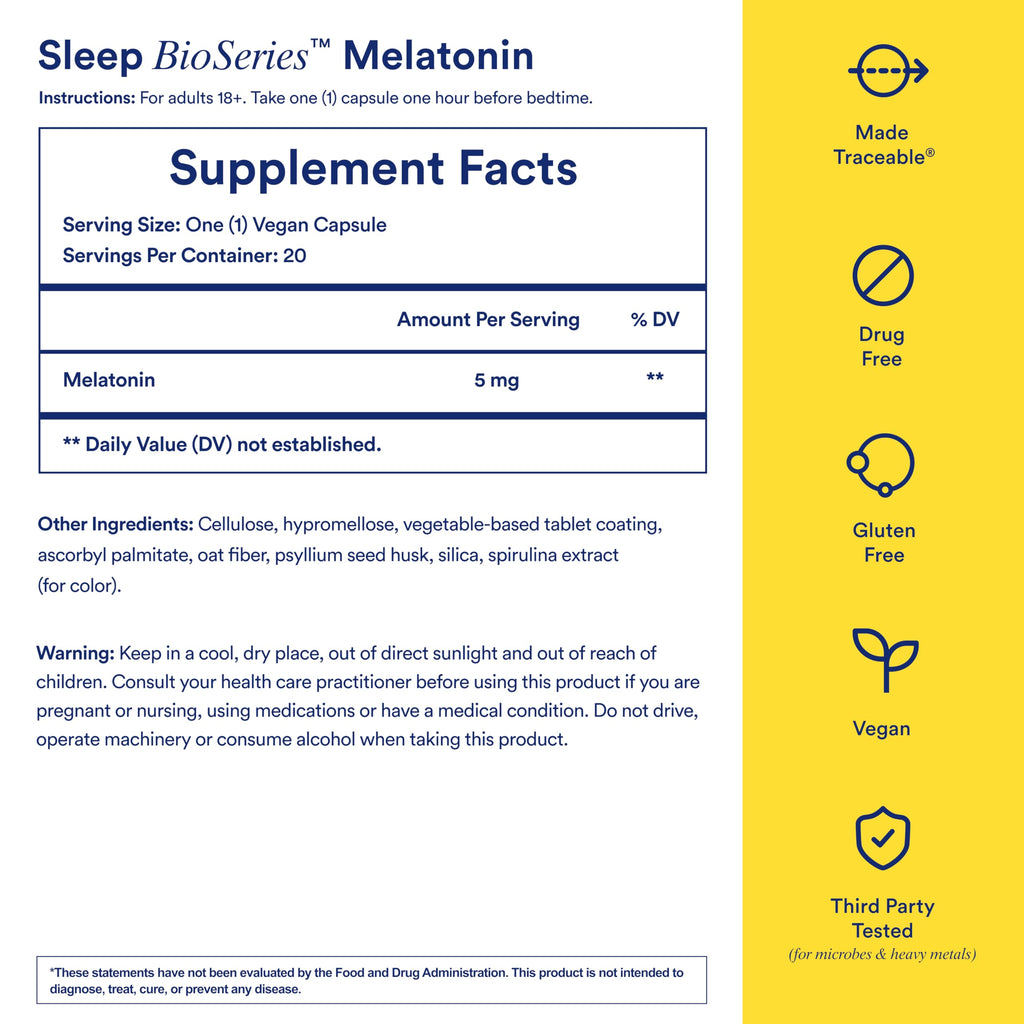 Ritual Sleep Melatonin 5mg Time Released Capsules - Vegan

