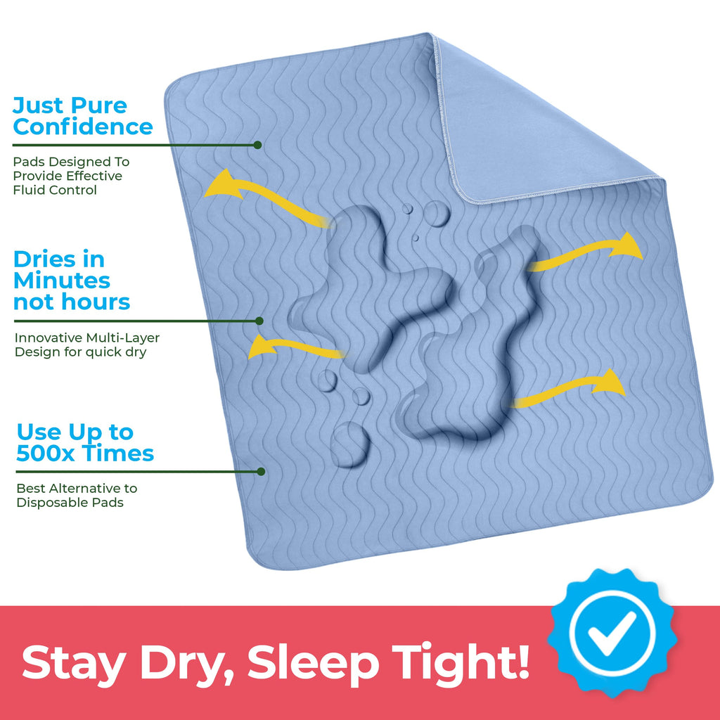 Utopia Bedding Washable Underpads | Waterproof Reusable Pads

