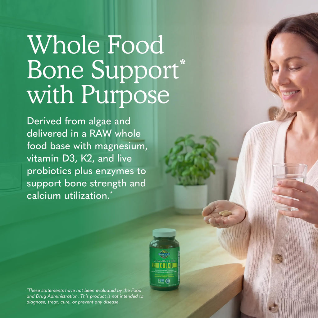 Garden of Life Raw Calcium with Magnesium D3 K2 – Bone Health

