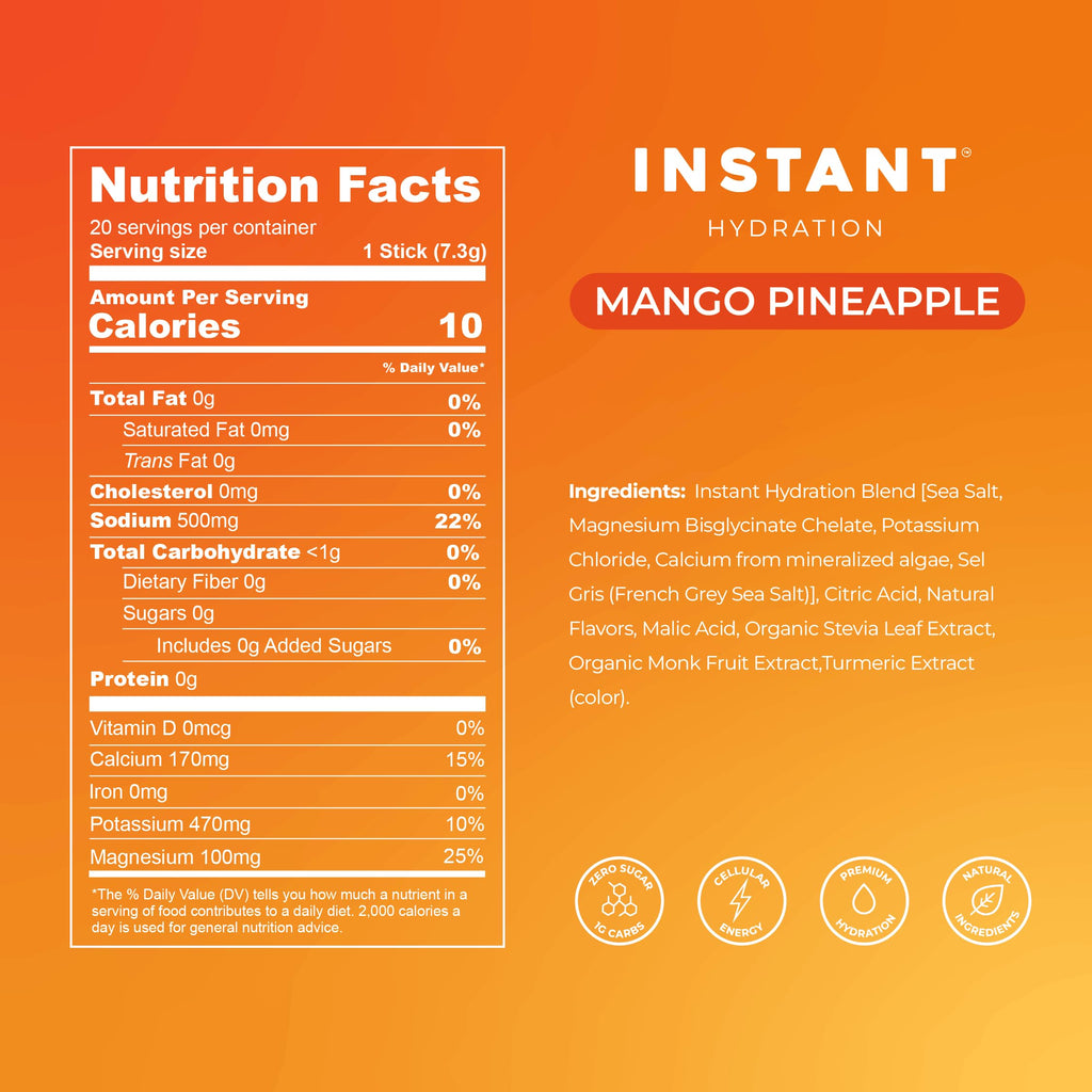 Electrolyte Drink Mix Sugar Free Hydration

