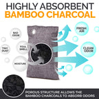 Activated Charcoal Odor Absorber Bags with Hooks

