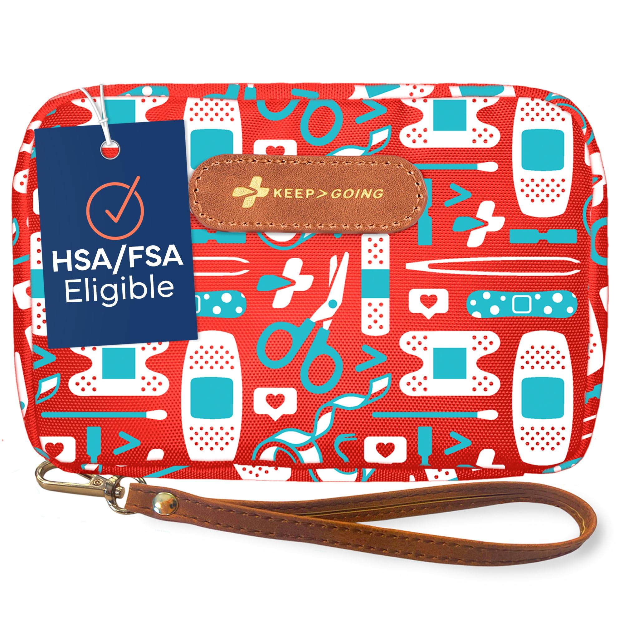 KEEP GOING Travel First Aid Kit – 130 Pc, TSA-Approved