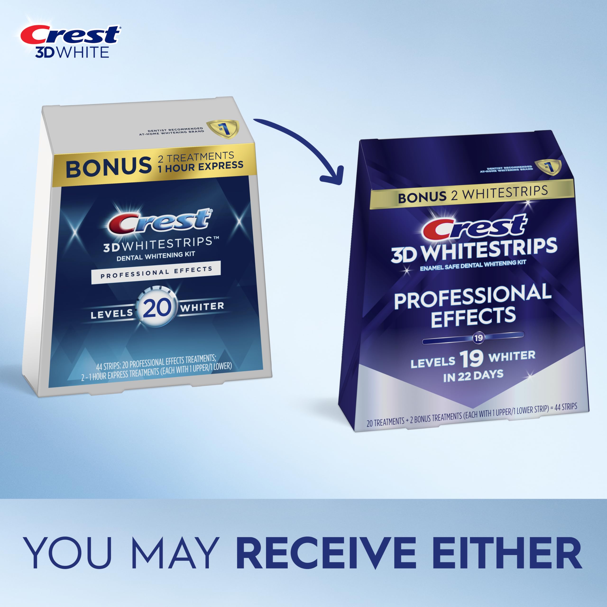 Crest 3D Whitestrips Professional Effects Teeth Whitening Kit 44 Strips

