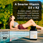 Vitamin D3 K2 by Smarter Nutrition – Vegan D3 5000 IU

