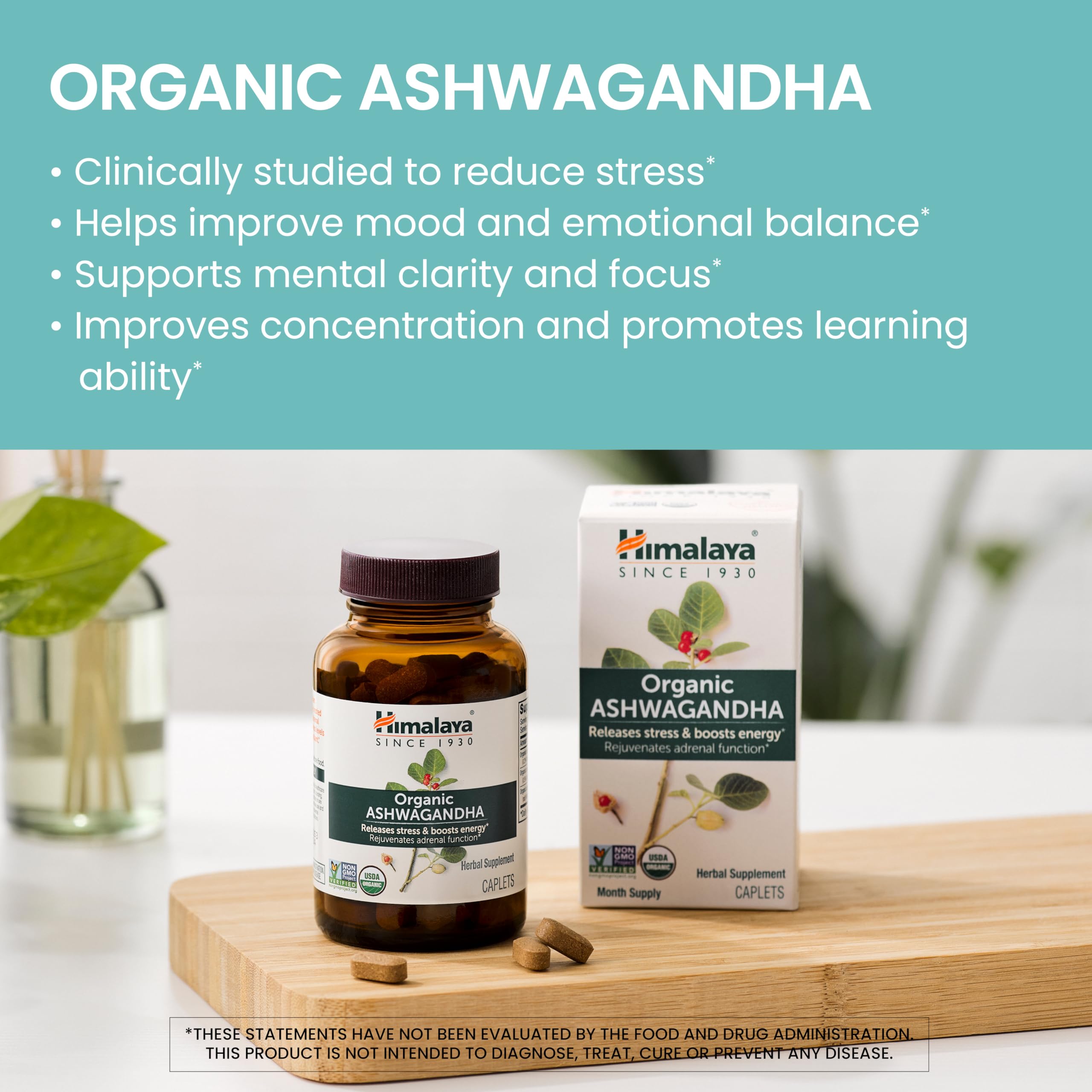 Himalaya Organic Ashwagandha Root - Ayurvedic Supplement

