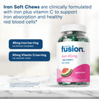 Bariatric Fusion Iron Supplement - Chewable Ferrous Fumarate

