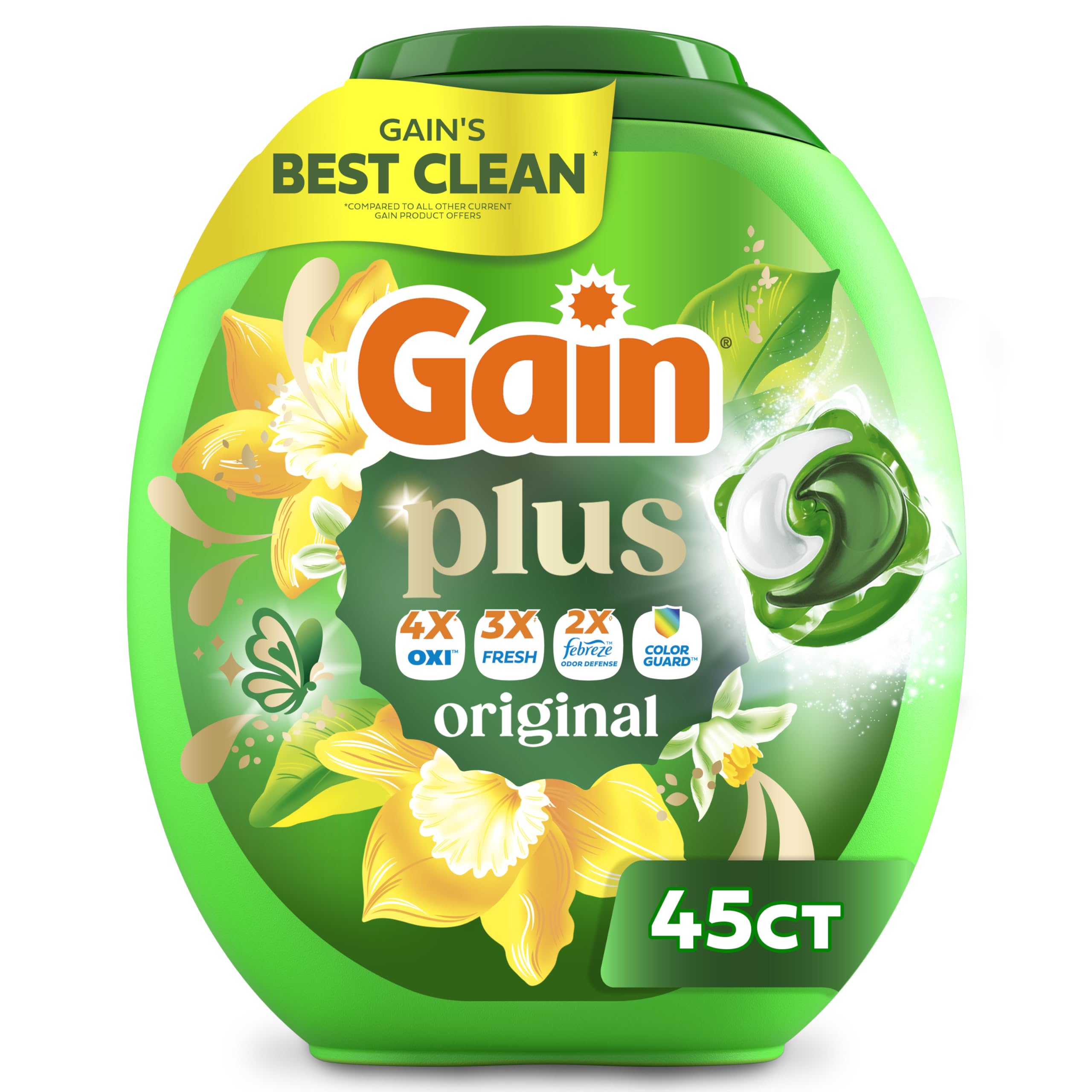 Gain All-in-One Laundry Detergent for Deep Clean | Freshness

