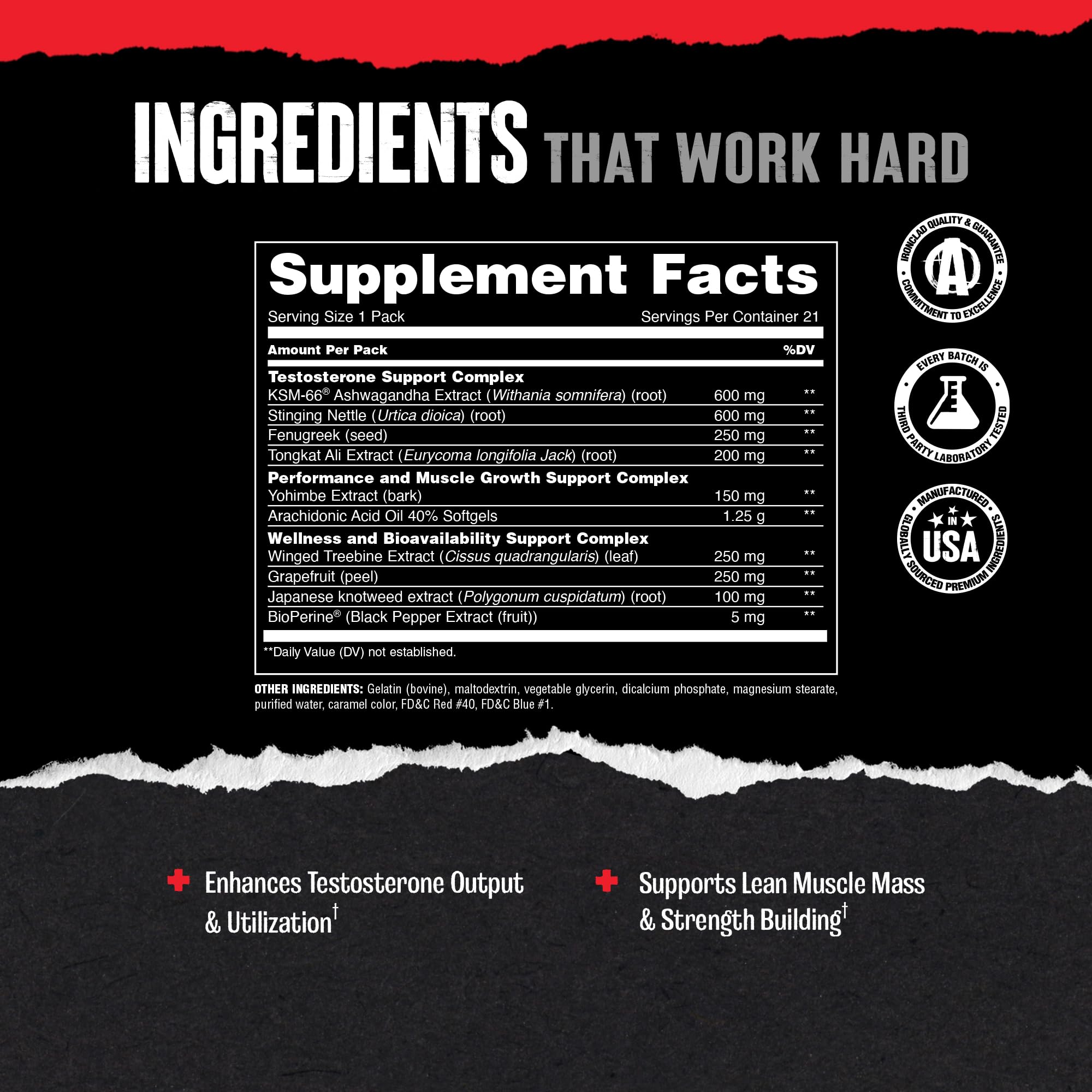 Animal Test Testosterone Booster for Men | Premium Formula

