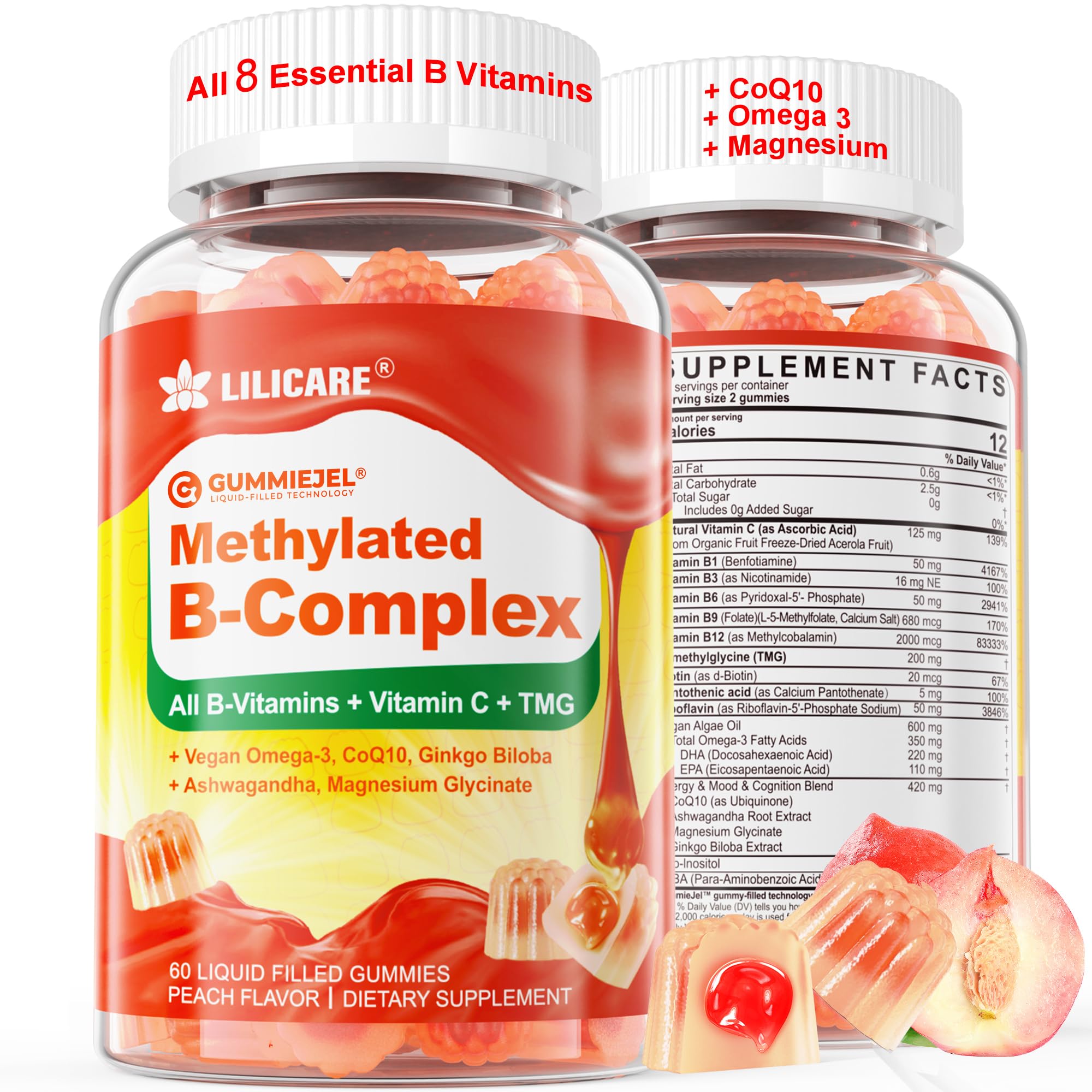 GummieJel Methylated Vitamin B Complex Gummies

