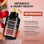 Berberine Metabolic Support Supplement | Heart & Energy

