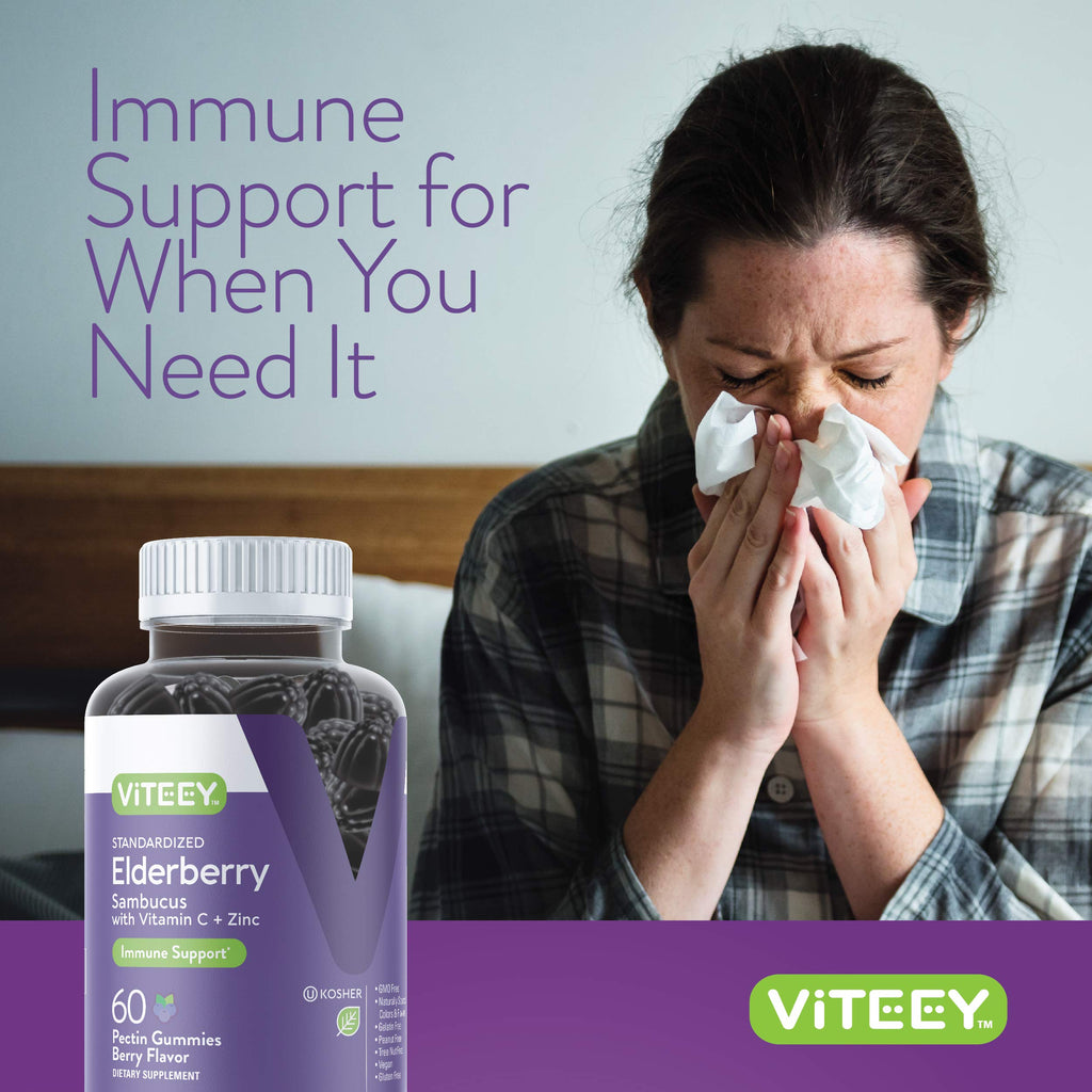 Viteey Sambucus Elderberry Gummies – Immunity Support

