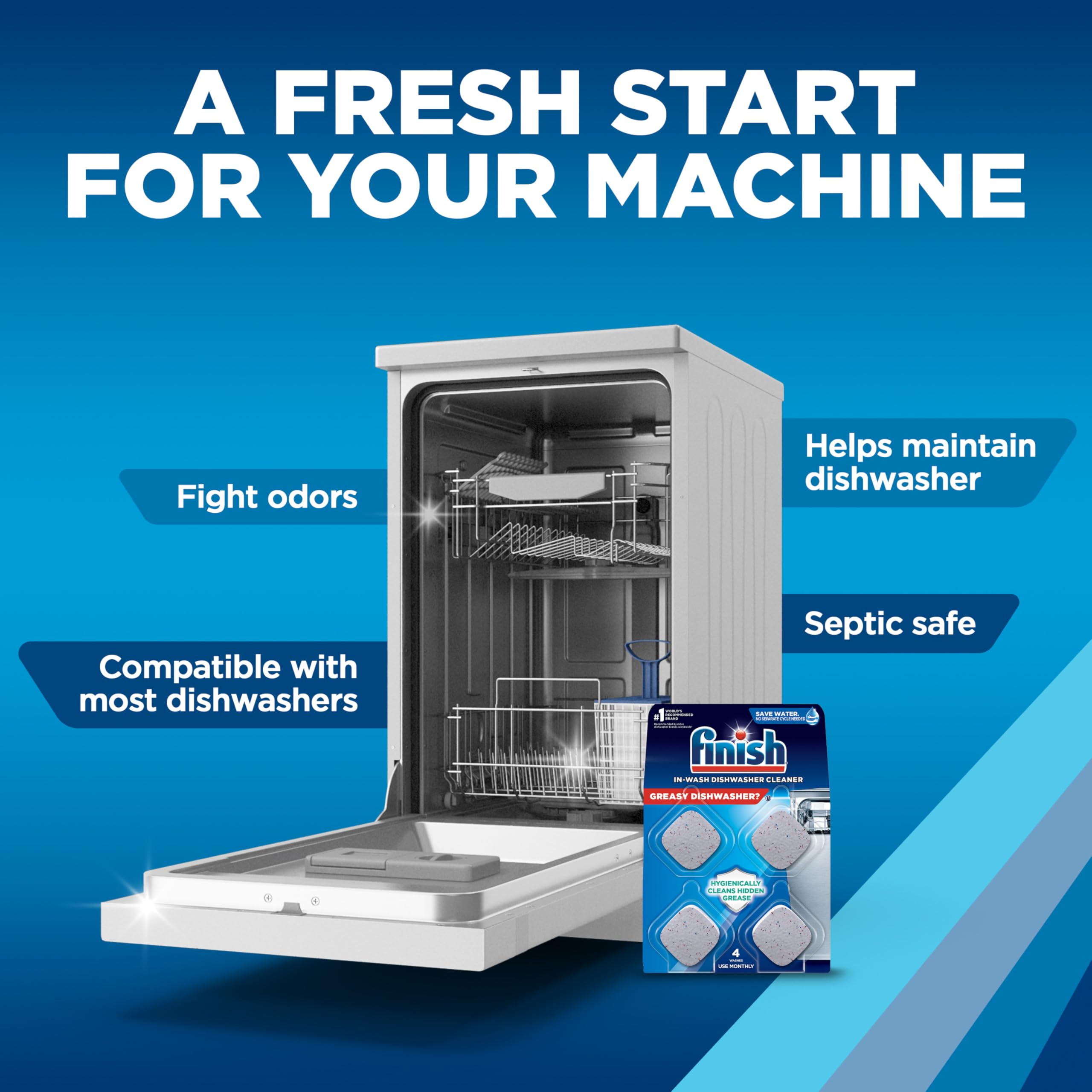 Finish Dishwasher Cleaner Deep Clean & Odor Control


