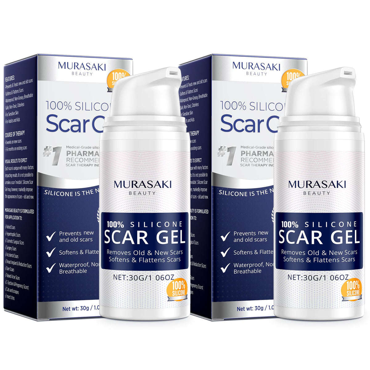 Silicone Scar Gel by Murasaki Beauty for Surgical Scars