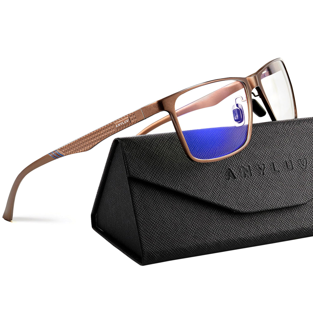 ANYLUV Light-Blocking Computer Glasses for Screens and Eye Protection