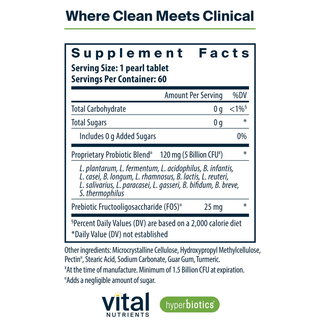 Vital Nutrients Probiotics & Prebiotics for Women and Men

