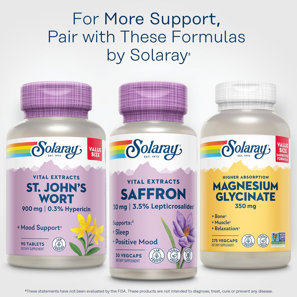 Solaray Saffron Extract for Sleep and Mood Support - Vegan

