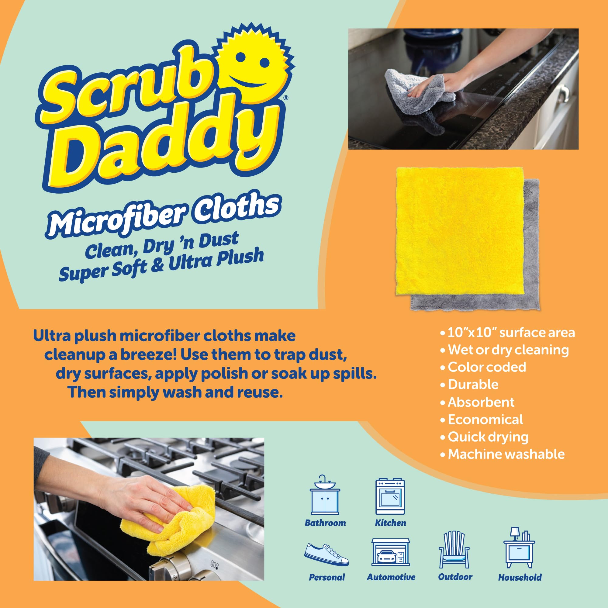 Bristle-Free Grill Brush Cleaning Bundle | Towels & Paste


