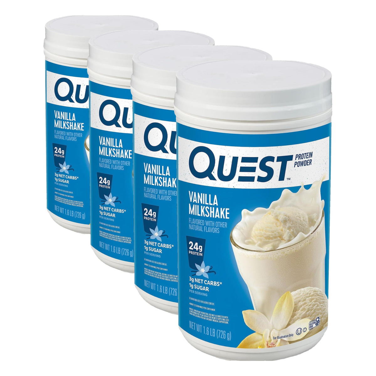 Quest Nutrition Protein Powder - 24g Protein, 3g Net Carbs, Gluten Free