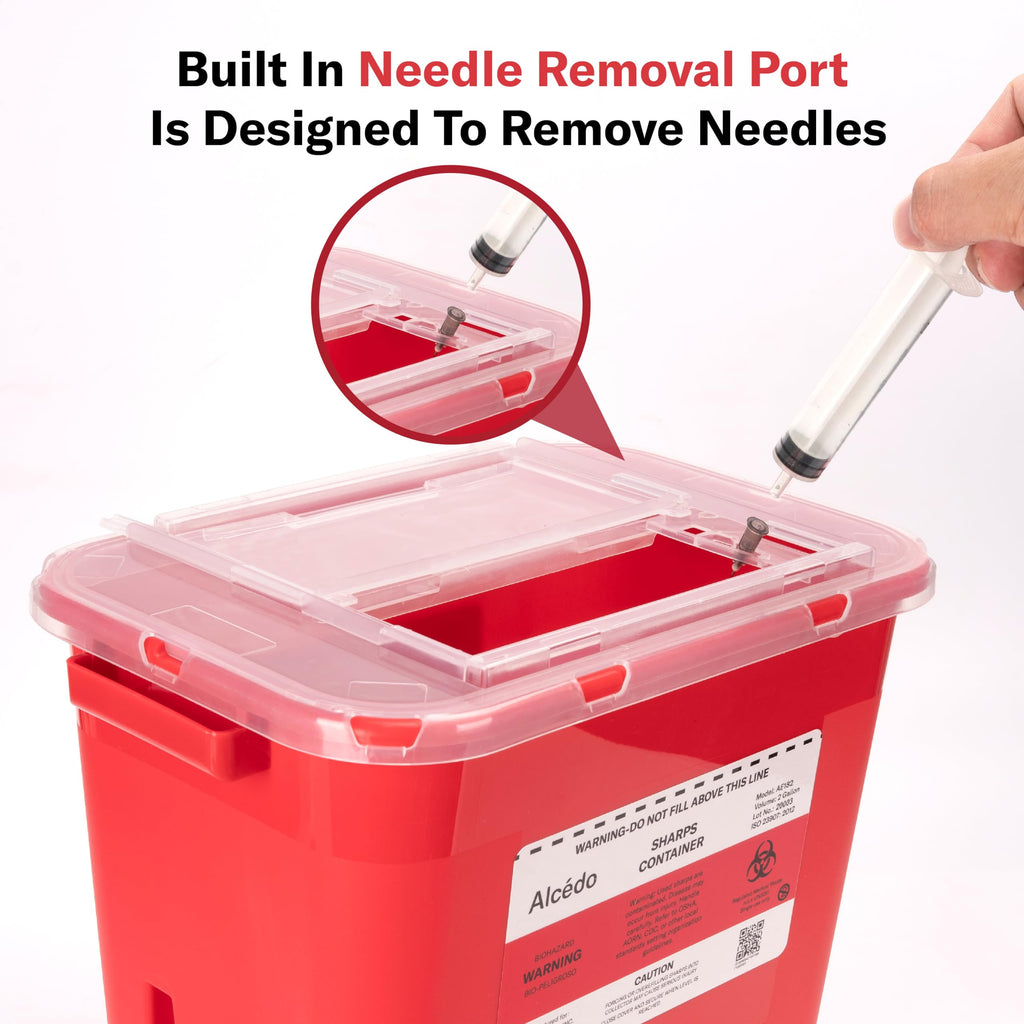 Alcedo Sharps Container – Medical Grade Biohazard Disposal

