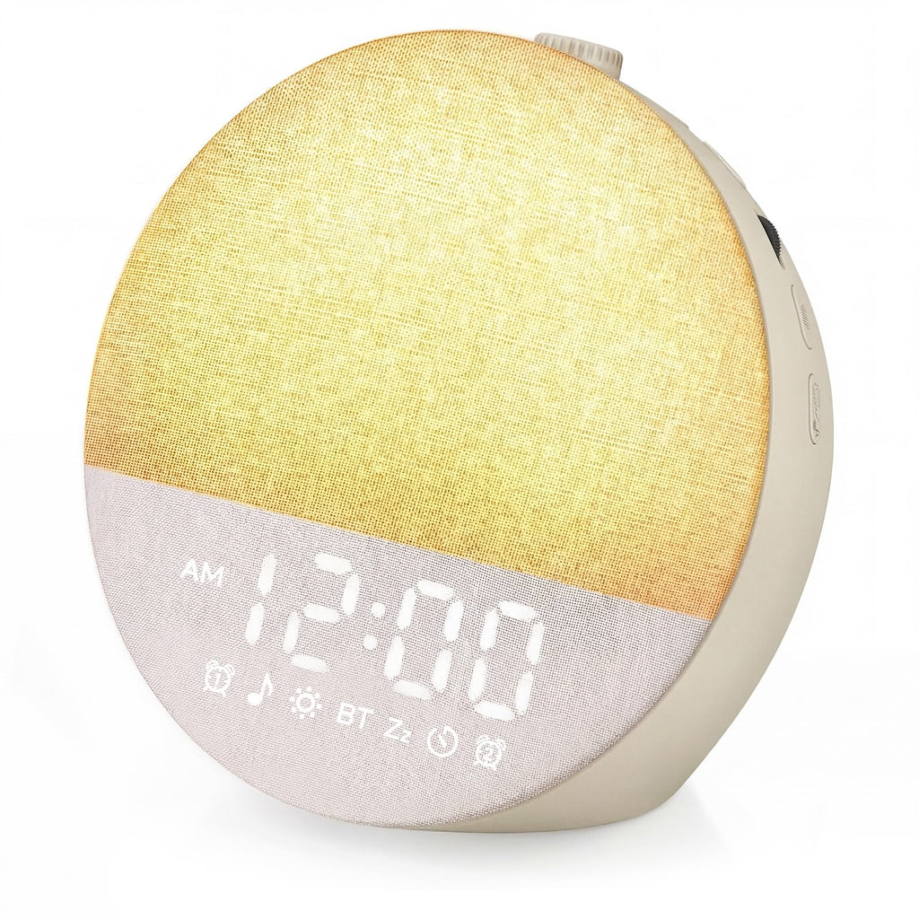 Geuuap Sunrise Alarm Clock with Sleep Sounds and Bluetooth

