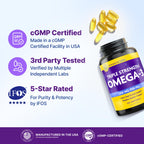 InnovixLabs Triple Strength Omega-3 Burpless Fish Oil

