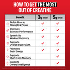 Force Factor Creatine Monohydrate Gummies – 5g Dose – NSF Certified

