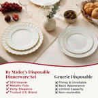 By Madee Disposable Plastic Plates for Events

