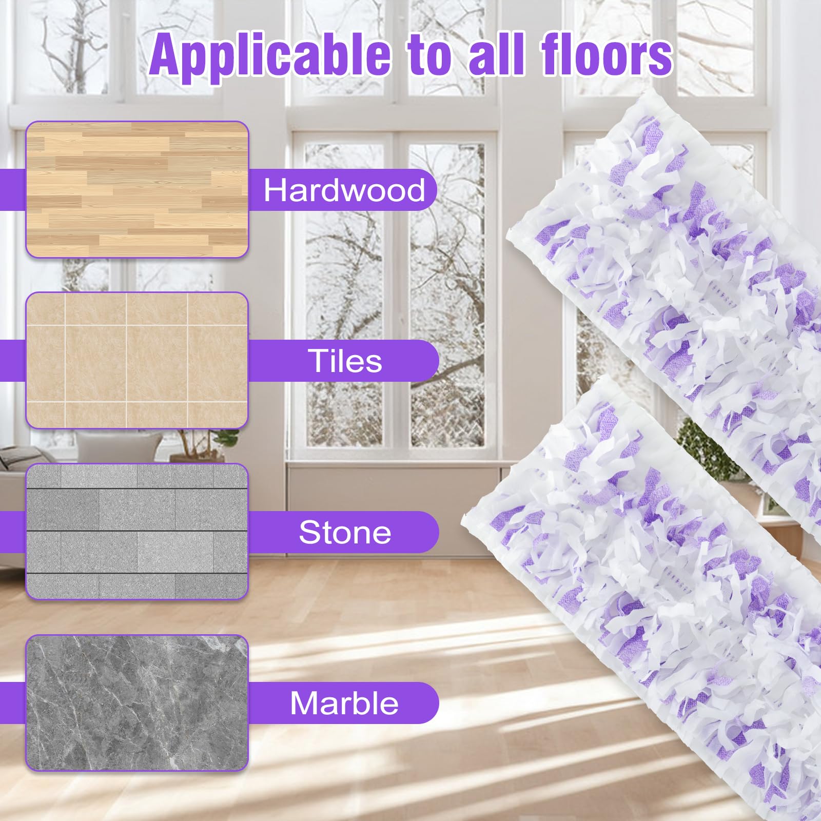 Swiffer Power Mop Refill Pads | Wet & Dry Cleaning

