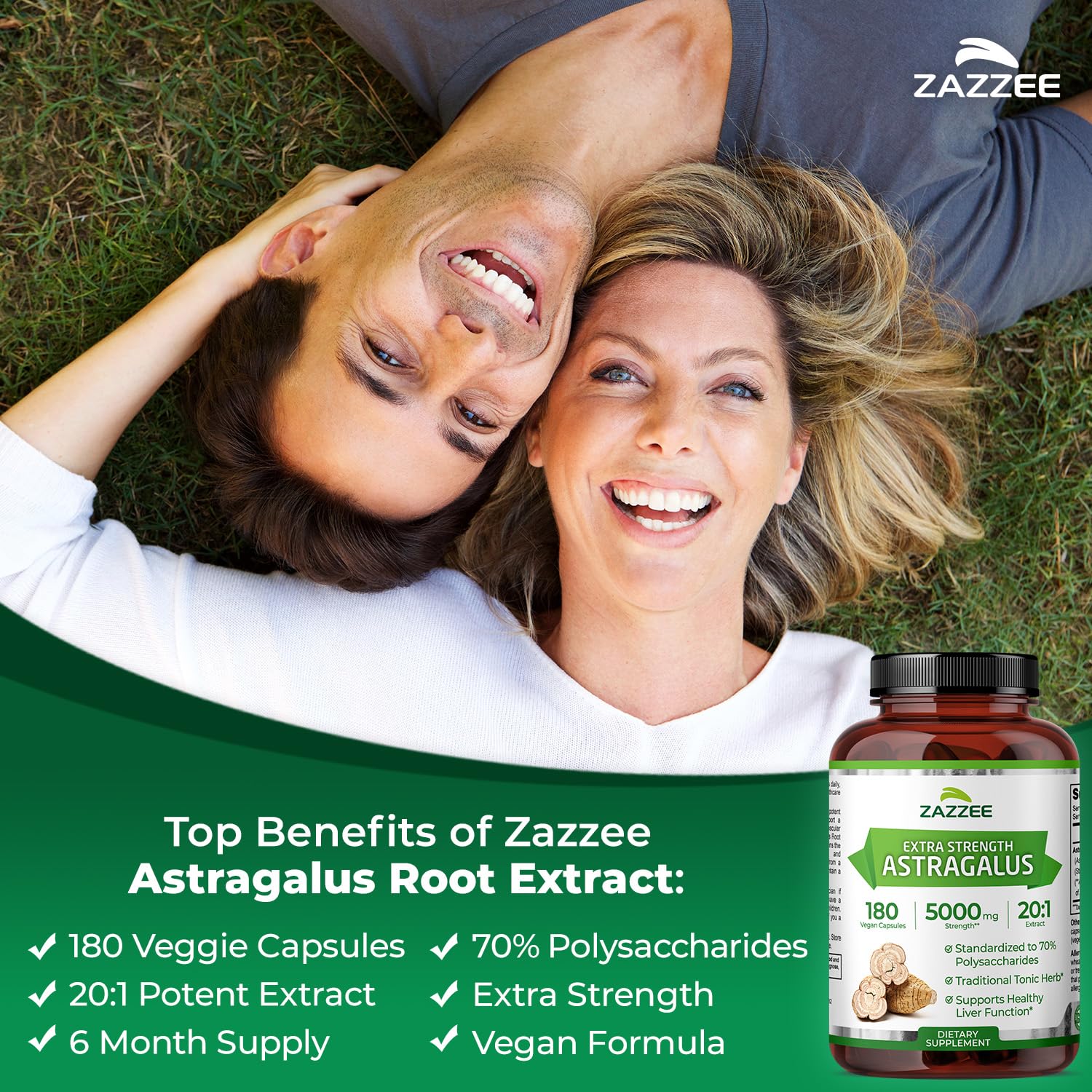 Zazzee Astragalus Root Extract Immune Support

