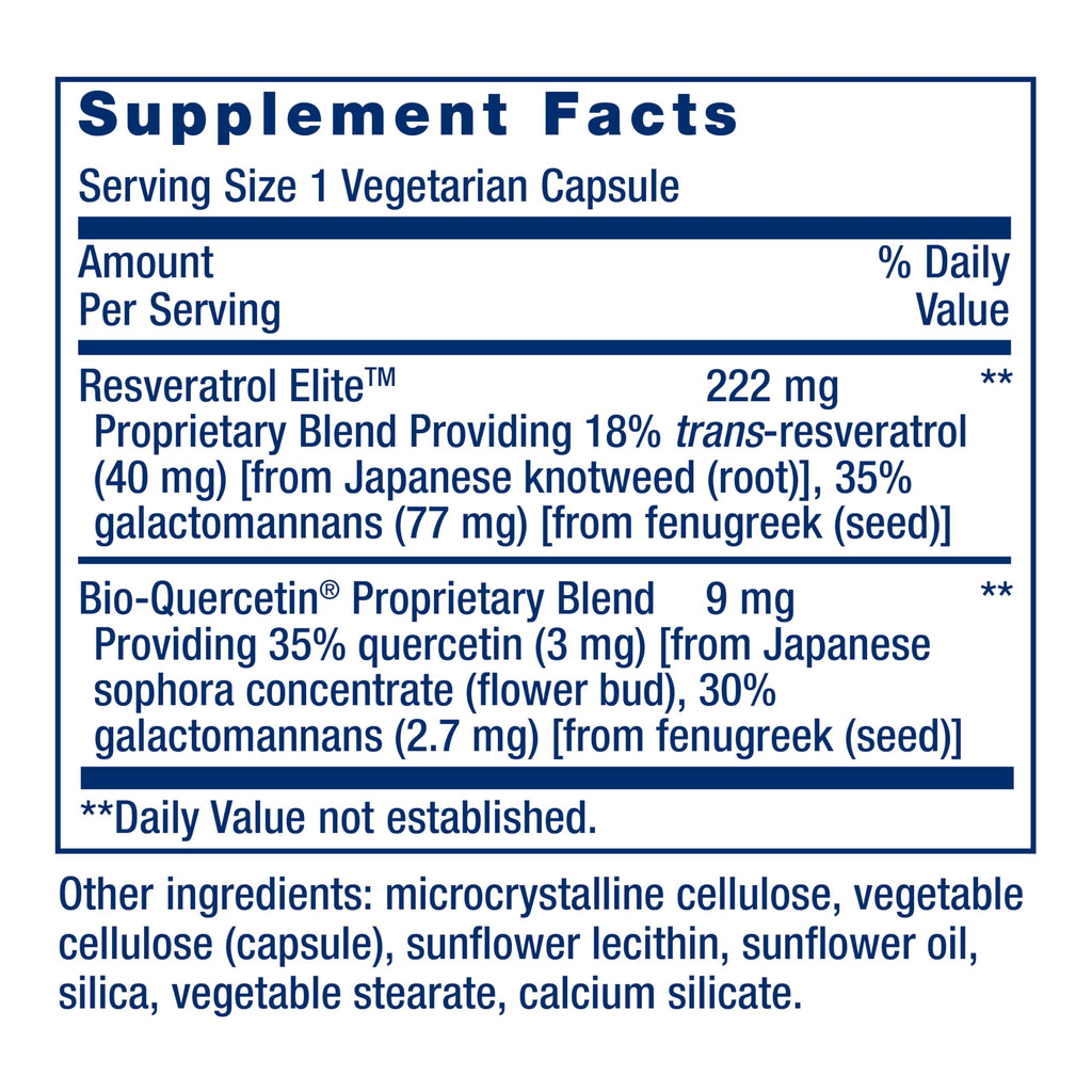 Life Extension Optimized Resveratrol Elite Trans-Resveratrol

