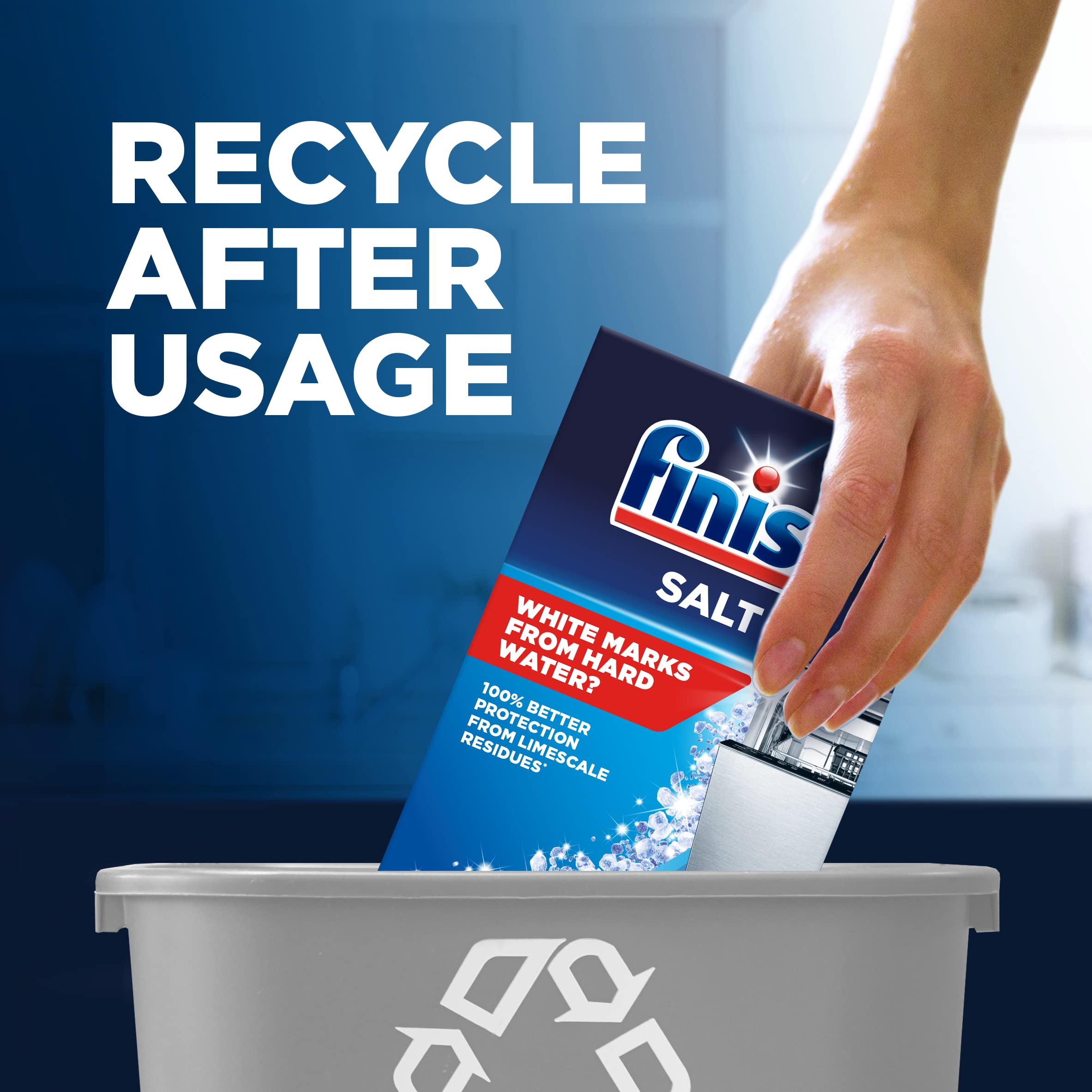 Finish Dishwasher Salt for Hard Water Protection

