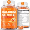 Calcium Citrate Gummies with Vitamin D3 for Adults - 1200 mg Calcium, Vegan