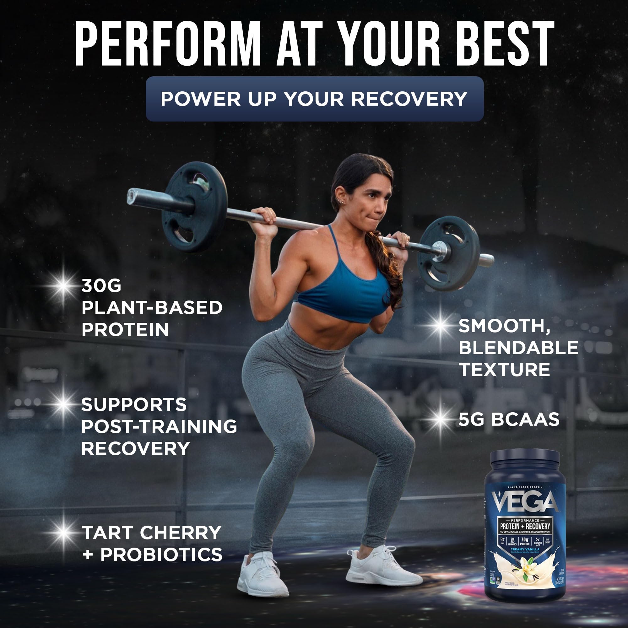 Vega Protein + Recovery Plant-Based Protein Powder

