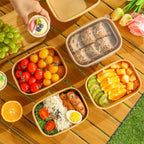 Disposable Paper Bowls with Lids and Forks | DI QIU REN


